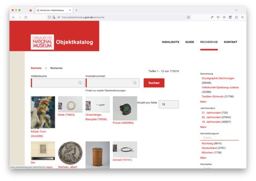 Germanisches Nationalmuseum – Object catalogue