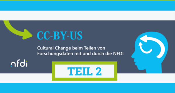 Teaser image of event series "CC-BY-US: Cultural change in the exchange of research data with and through the NFDI"