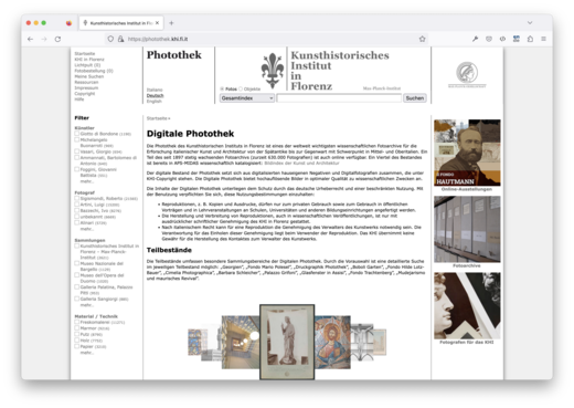 Digital Photothek – Kunsthistorisches Institut in Florenz